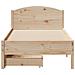 Letto senza Materasso 75x190 cm in Legno Massello Pino - Foto miniatura 4