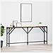 Tavolo da Console Rovere Artigianale 180x23x75 cm Legno Tecnico - Foto miniatura 2