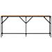 Tavolo da Console Rovere Artigianale 180x23x75 cm Legno Tecnico - Foto miniatura 4