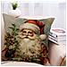 Federa Per Cuscino Natalizia Con Babbo Natale 45 X 45 Cm - Foto miniatura 4