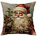Federa Per Cuscino Natalizia Con Babbo Natale 45 X 45 Cm - Foto miniatura 1