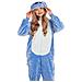 Pigiama Da Donna Tuta Kigurumi Onesie Costume Stich Blu 165-175 L - Foto miniatura 2