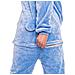 Pigiama Da Donna Tuta Kigurumi Onesie Costume Stich Blu 165-175 L - Foto miniatura 3