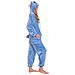 Pigiama Da Donna Tuta Kigurumi Onesie Costume Stich Blu 165-175 L - Foto miniatura 4
