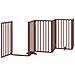 Cancello Cani Porta Pieghevole Marrone 6 Pannelli 300cm Pioppo - Foto miniatura 2