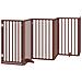 Cancello Cani Porta Pieghevole Marrone 6 Pannelli 300cm Pioppo - Foto miniatura 1