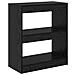 Armadio per Libri Rovere nero 60 x 30 x 72 cm Legno multistrato - Foto miniatura 7