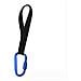 Set Da 2 Ganci Da Viaggio Con Moschettone In Alluminio E Cinturino In Nylon Blue - Foto miniatura 1