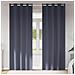 Tende con tende 2 pcs Antracite 225x140cm Poliestere - Foto miniatura 2