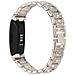 Elegante Cinturino In Acciaio Inossidabile Con Diamanti Compatibile Con Fitbit Inspire 1/2/hr Beige - Foto miniatura 2