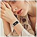 Elegante Cinturino In Acciaio Inossidabile Con Diamanti Compatibile Con Fitbit Inspire 1/2/hr Beige - Foto miniatura 5