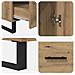 Credenza con cassetto Rovere artigianale 69,5 x 30 x 115 cm - Foto miniatura 9