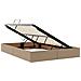 Letto con Contenitore Cappuccino 140 x 190 cm Pelle Sintetica - Foto miniatura 6