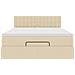 Pouf Letto con Materasso e LED Crema 140x190 cm - Foto miniatura 8