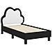 Struttura letto per bambini con testata Nero 70 x 140 cm PU - Foto miniatura 4
