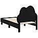 Struttura letto per bambini con testata Nero 70 x 140 cm PU - Foto miniatura 7