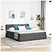 Letto con Contenitore Grigio scuro 200 x 200 cm Pelle Sintetica - Foto miniatura 2