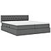 Letto con Contenitore Grigio scuro 200 x 200 cm Pelle Sintetica - Foto miniatura 5