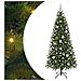 Albero di Natale artificiale con 300 LED Verde 210 cm PE e PVC - Foto miniatura 1
