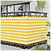 Schermo da balcone Giallo e Bianco 110 x 700 cm Tessuto Oxford - Foto miniatura 3