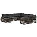 Set Divano da Giardino 12 pcs Grigio polyrattan - Foto miniatura 1