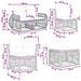 Set Divano da Giardino 12 pcs Grigio polyrattan - Foto miniatura 8