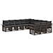 Set Divano da Giardino 11 pcs Grigio polyrattan - Foto miniatura 1