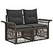 Set Divano da Giardino 11 pcs Grigio polyrattan - Foto miniatura 4