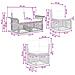 Set Divano da Giardino 11 pcs Grigio polyrattan - Foto miniatura 7