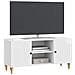 Mobile TV Bianco Lucido 102 x 34,5 x 50 cm Legno ingegnerizzato - Foto miniatura 2