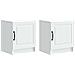 Armadio da Notte 2 pcs Bianco 43 x 34,5 x 47 cm - Foto miniatura 1