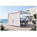 Set Di 2 Tende Per Pergola Vada In Alluminio Bianco - H. 250 X L. 135 Cm - Foto miniatura 1