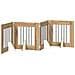 Cancello per cani pieghevole con supporti 4 pcs 241 cm - Foto miniatura 1