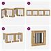 Cancello per cani pieghevole con supporti 4 pcs 241 cm - Foto miniatura 7