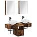 Set di Armadi da Bagno 5 pcs Legno antico 43 x 11,5 x 60,5 cm - Foto miniatura 1