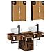 Set di Armadi da Bagno 5 pcs Legno antico 43 x 11,5 x 60,5 cm - Foto miniatura 8