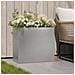 Vaso da giardino Argento 50 x 20 x 40 cm Acciaio Inox - Foto miniatura 2