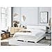 Letto Boxspring In Pelle Bianca 160 X 200 Cm President - Foto miniatura 19