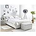 Letto Boxspring In Pelle Bianca 160 X 200 Cm President - Foto miniatura 17