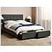 Letto La Rochelle Con Box Grigio Scuro 140x200cm - Foto miniatura 14