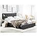 Letto La Rochelle Con Box Grigio Scuro 140x200cm - Foto miniatura 3