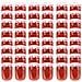Vaso Marmellata In Vetro Coperchio Bianco E Rosso 48 Pz 230 Ml - Foto miniatura 1