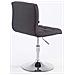 Set 2 Sedie Lounge Design Palma V2 - Coppia Sedie Sgabello Girevoli Imbottite in Tessuto Trapunto H 41-55 cm Nero - Foto miniatura 5