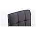Set 2 Sedie Lounge Design Palma V2 - Coppia Sedie Sgabello Girevoli Imbottite in Tessuto Trapunto H 41-55 cm Nero - Foto miniatura 4