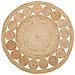 Tappeto Tondo In Iuta Beige Ø 120 Cm Ahlat - Foto miniatura 1
