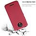 Custodia Compatibile Con Motorola Moto C Plus In Frosty Rosso - Hard Case Coperchio Protettivo In Frosted Look Contro I Graffi E Gli Urti - Foto miniatura 5