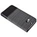 Custodia Compatibile Con Htc One M8 In Grigio Nero - Coperchio Protettiva Con Chiusura Magnetica, Funzione Stand E Tasca Per Le Carte - Foto miniatura 3