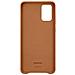Custodia Leather Cover Ef-vg985laegeu Per Galaxy S20 Plus Sm-g985 Marrone - Foto miniatura 4