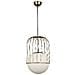 Lampada A Sospensione Capola - Lampadario - Da Soffitto - Oro In Metallo, Vetro, 25 X 25 X 115 Cm, 1 X E27, Max 40w - Foto miniatura 1