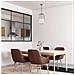 Lampada A Sospensione Capola - Lampadario - Da Soffitto - Oro In Metallo, Vetro, 25 X 25 X 115 Cm, 1 X E27, Max 40w - Foto miniatura 2
